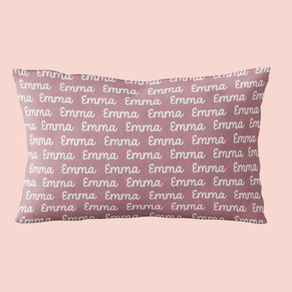 Sugar + Maple Custom Pillow | Repeating Name