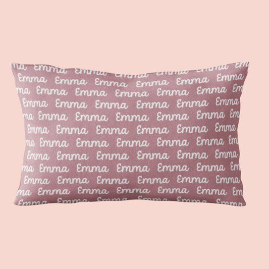 Sugar + Maple Custom Pillow | Repeating Name