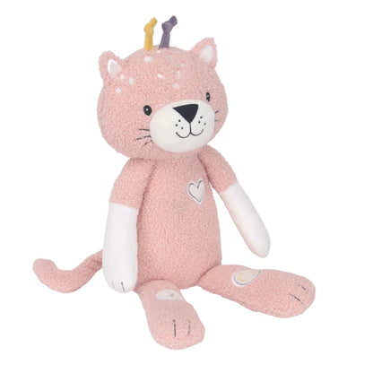 Signature Pink Leopard Plush Stuffed Animal Toy - Maya