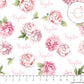 Sugar + Maple Plush Minky Fleece Personalized Blanket | Peonies