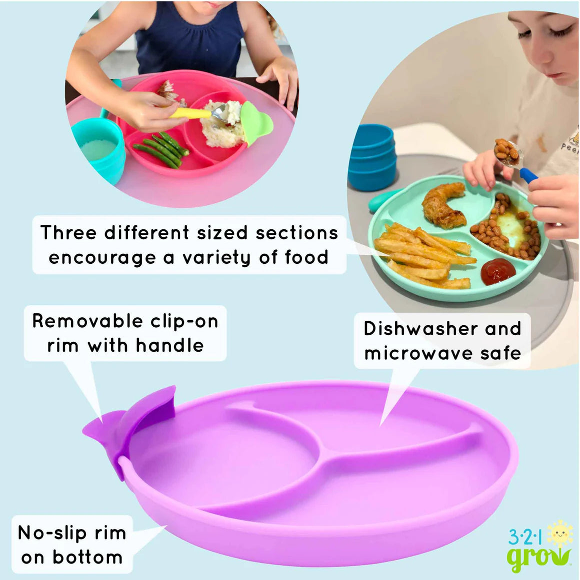 Easy Scoop & Hold Plate Set