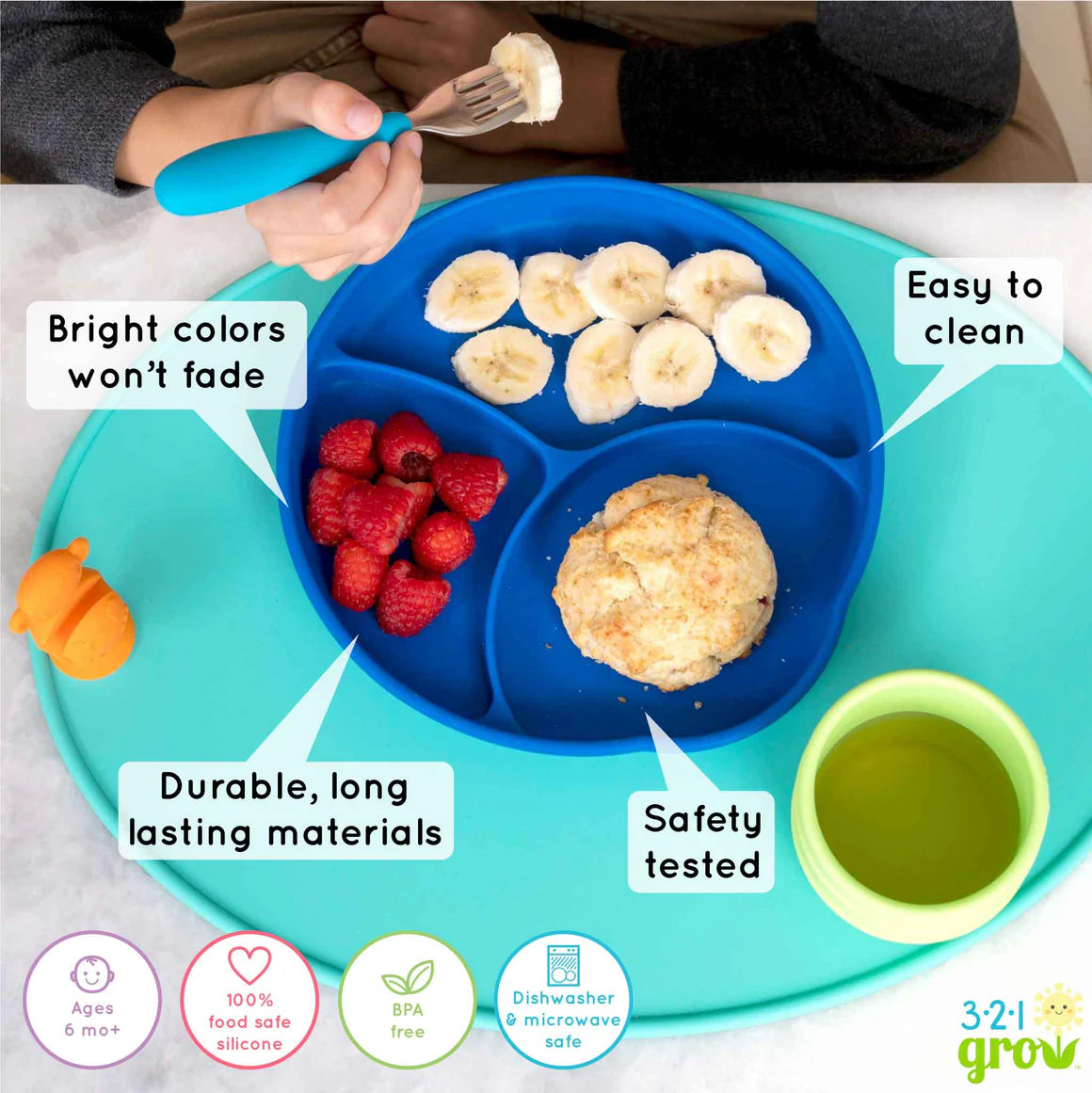 Easy Scoop & Hold Plate Set