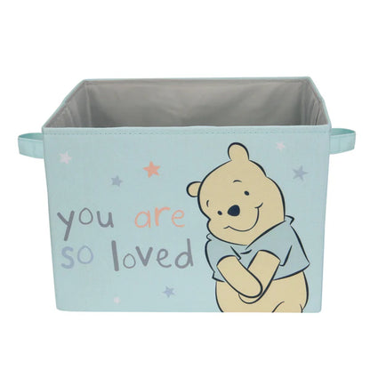 Disney Baby Winnie the Pooh Blue Foldable Storage Basket/Container