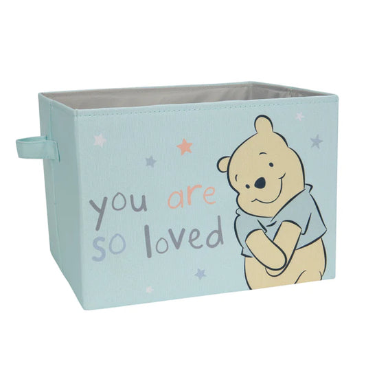 Disney Baby Winnie the Pooh Blue Foldable Storage Basket/Container