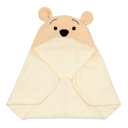 Disney Baby Winnie the Pooh Tan Cotton Hooded Baby Bath Towel