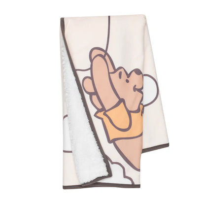 Disney Baby WINNIE THE POOH Picture Perfect Faux Shearling Baby Blanket