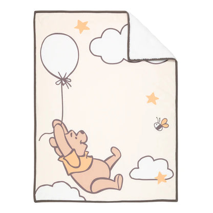 Disney Baby WINNIE THE POOH Picture Perfect Faux Shearling Baby Blanket
