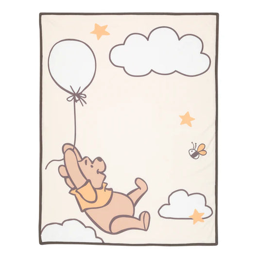 Disney Baby WINNIE THE POOH Picture Perfect Faux Shearling Baby Blanket
