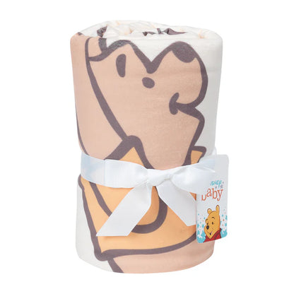 Disney Baby WINNIE THE POOH Picture Perfect Faux Shearling Baby Blanket