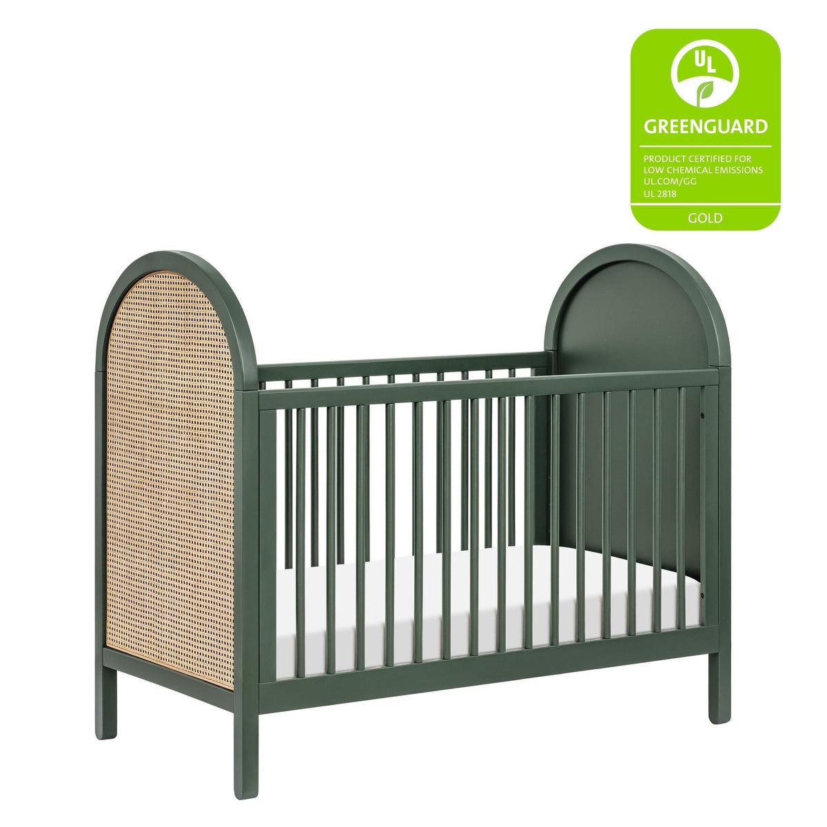 Babyletto Bondi Cane 3-in-1 Convertible Crib with Toddler Bed Conversion Kit
