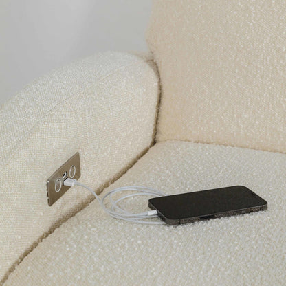 Babyletto Nami Electronic Recliner and Swivel Glider Recliner with USB port