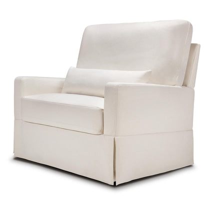 Namesake Crawford Pillowback Chair and a Half Comfort Swivel Glider