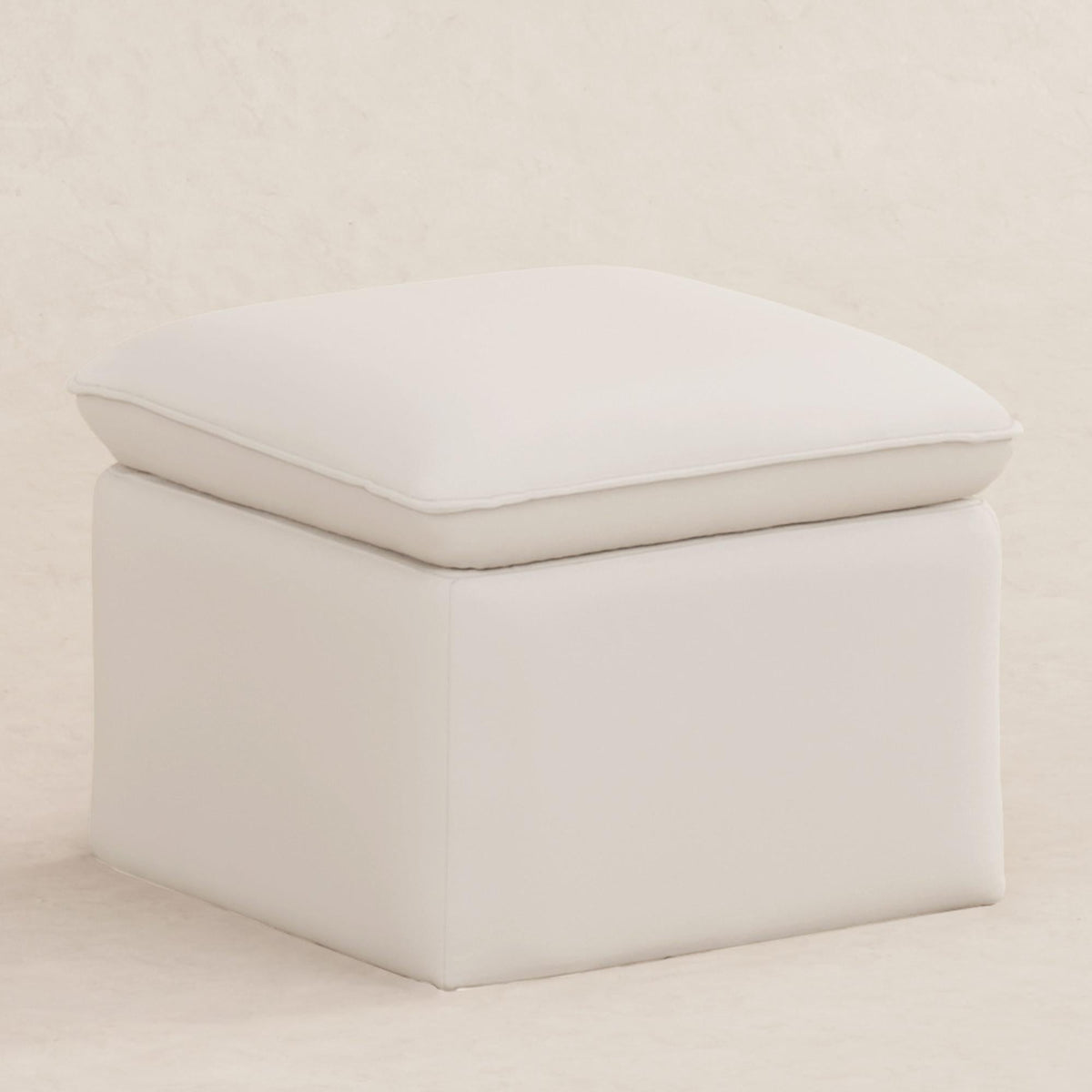 Babyletto Cali Storage Ottoman in Eco-Performance Fabric | Water Repellent & Stain Resistant