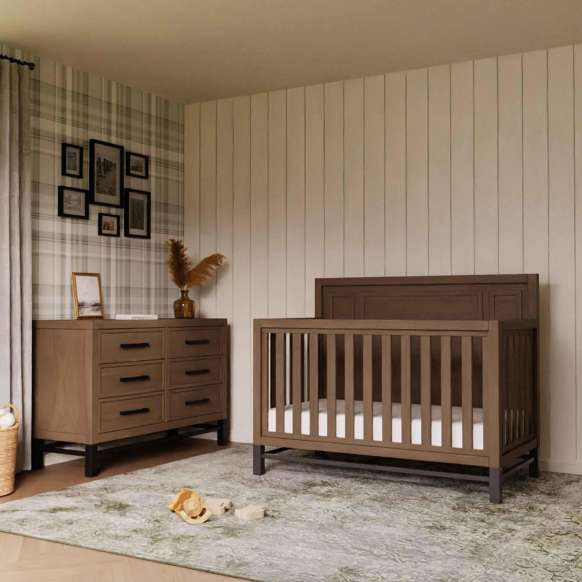 Monogram by Namesake Newbern 4-in-1 Convertible Crib