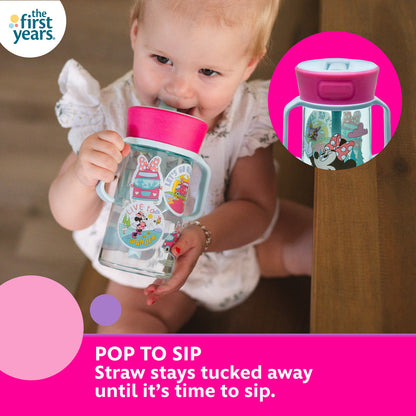 Minnie Mouse Pop Up Trainer Cup, 14 Oz
