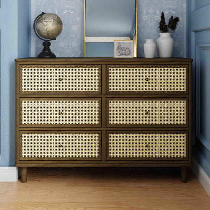 Namesake Marin with Cane 6-Drawer Dresser