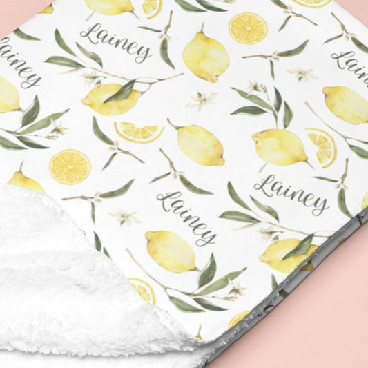 Sugar + Maple Sherpa-Lined Personalized Blanket | Easy Peezy