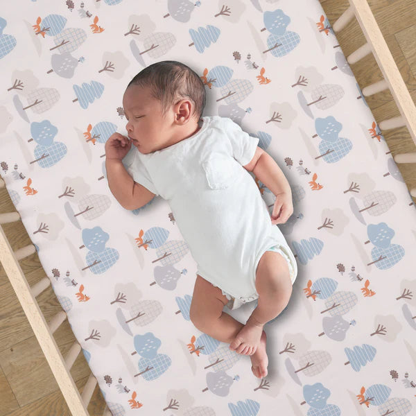 Sleepytime Bear Woodland 3-Pc Baby Nursery Crib Bedding Set