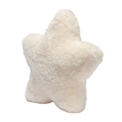 Star Pillow Plush - Ultra Soft Creamy White