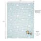 Disney Baby Starlight Pooh Blue/White Soft Fleece Baby Blanket
