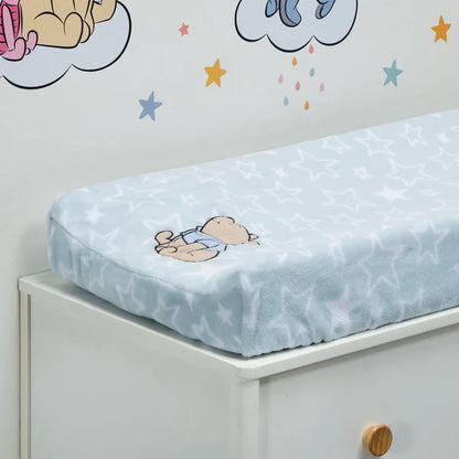 Disney Baby Starlight Pooh Blue/White Stars Changing Pad Cover