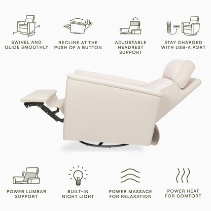 Namesake Willa Deluxe Power Recliner and Swivel Glider with Heat & Massage