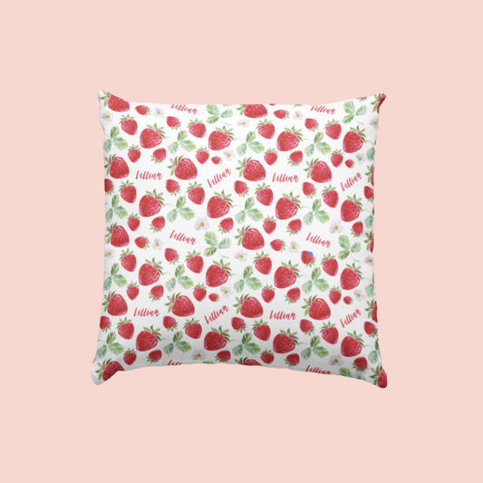 Sugar + Maple Custom Pillow | Sweet Strawberry