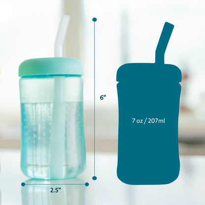 Squeeze & Sip® Straw Trainer Cup, 7 Oz - 2 Pack