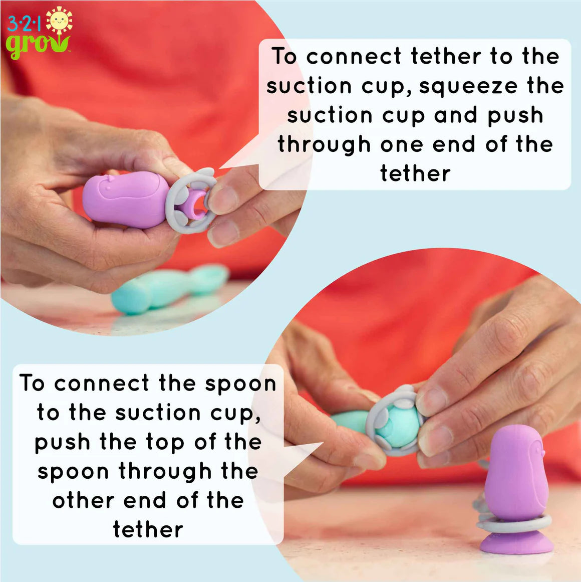Easy Learn Baby Spoon & Tether Set