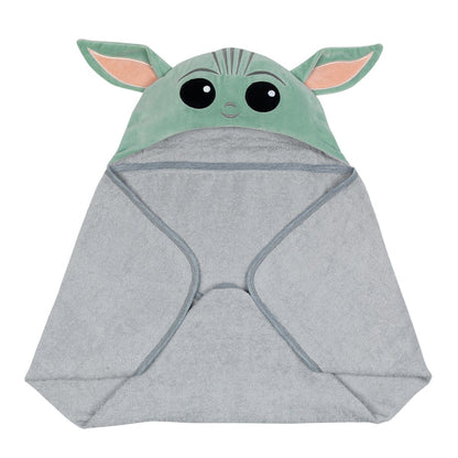 Star Wars The Child/Baby Yoda/Grogu Gray Hooded Baby Bath Towel