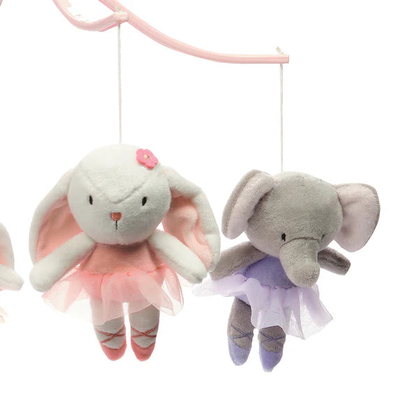 Tiny Dancer Ballet Animals Musical Baby Crib Mobile Soother Toy