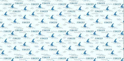 Sugar + Maple Personalized Towel | Shark Fin