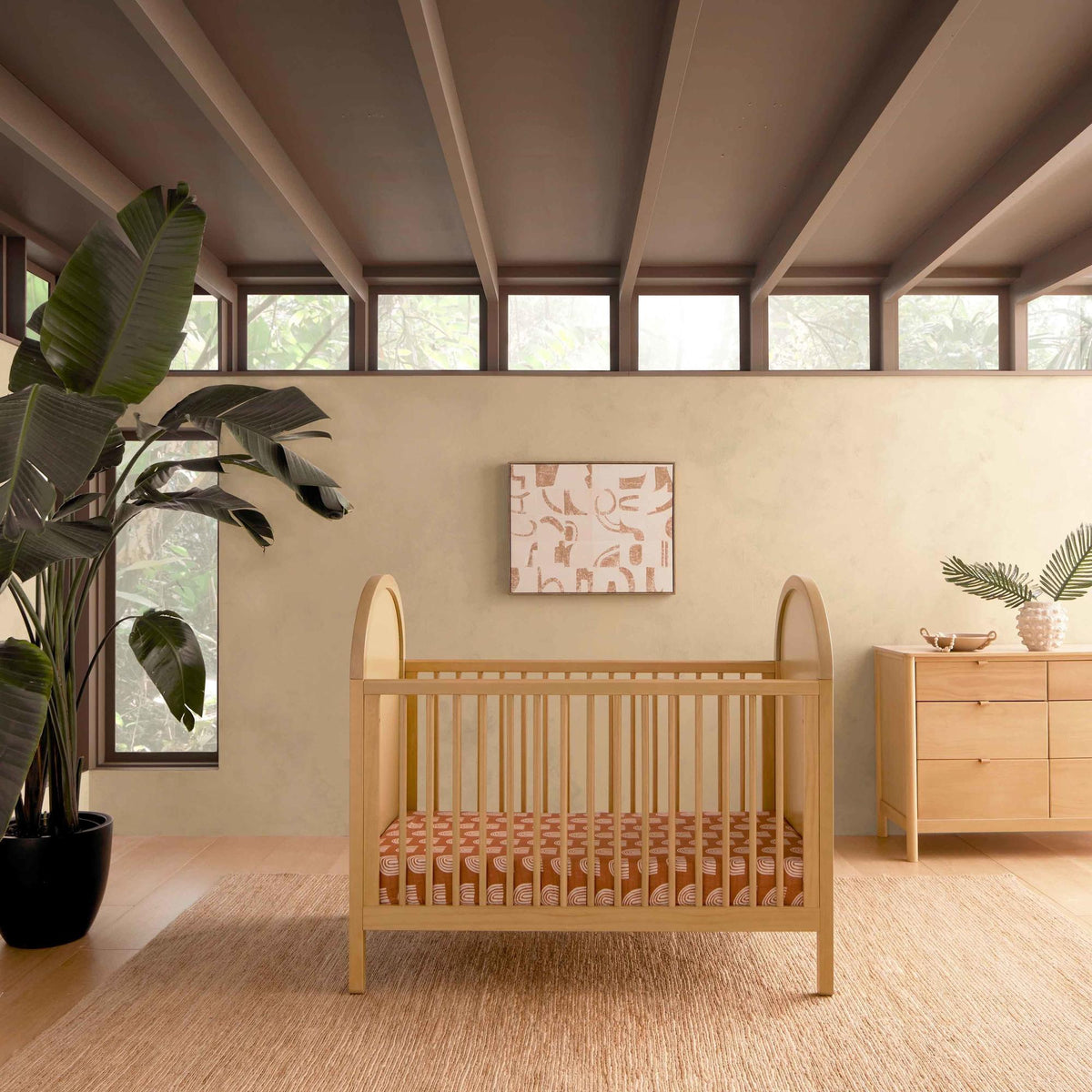 Babyletto Bondi Cane 3-in-1 Convertible Crib with Toddler Bed Conversion Kit