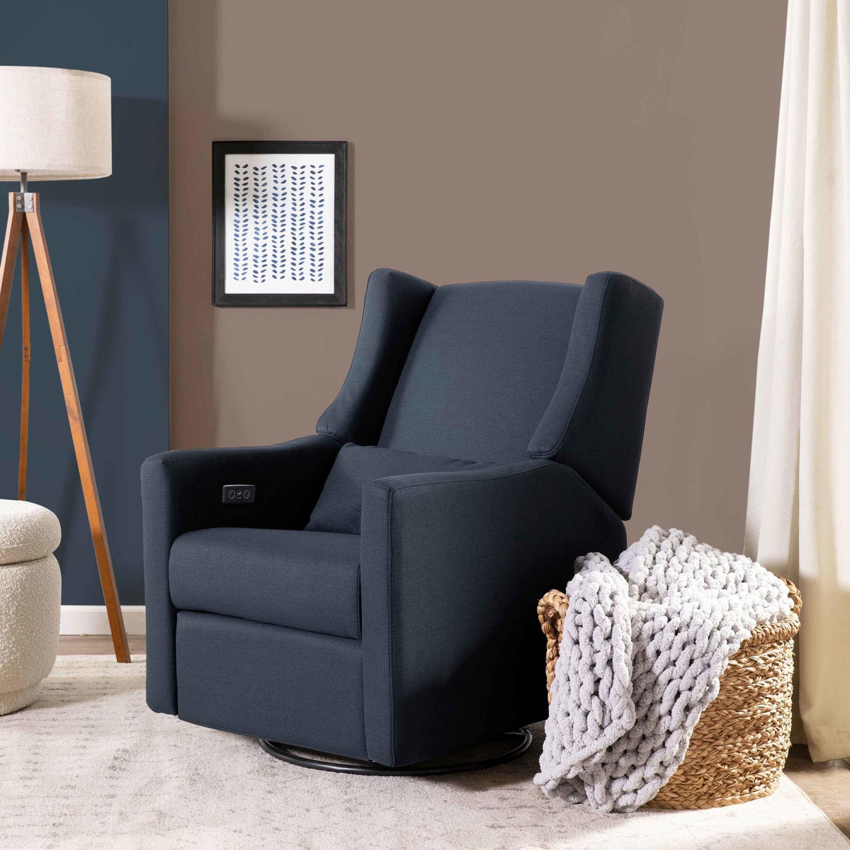 Babyletto Kiwi Electronic Recliner and Swivel Glider with USB port