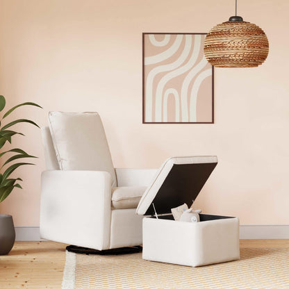 Babyletto Cali Storage Ottoman in Eco-Performance Fabric | Water Repellent & Stain Resistant