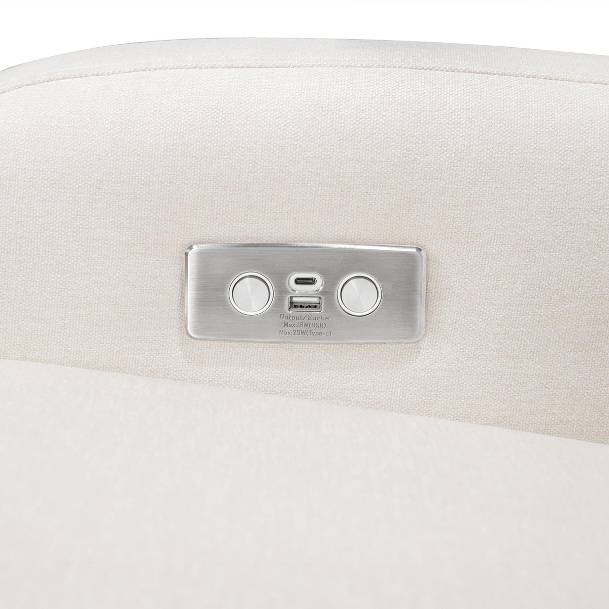 Babyletto Nami Electronic Recliner and Swivel Glider Recliner with USB port