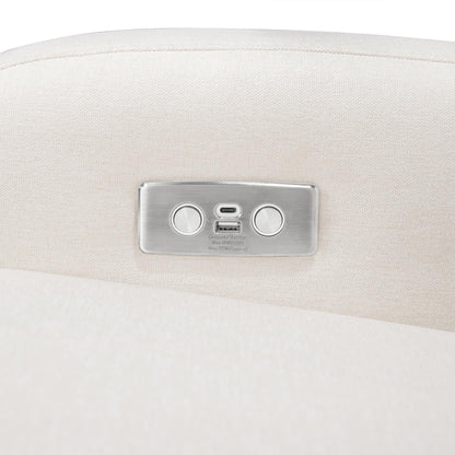 Babyletto Nami Electronic Recliner and Swivel Glider Recliner with USB port