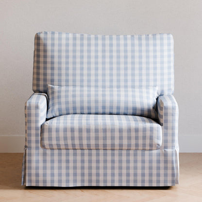 Namesake Crawford Pillowback Chair and a Half Comfort Swivel Glider