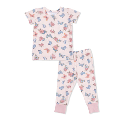 Short Sleeve Loungewear Set - Country Gril Boots