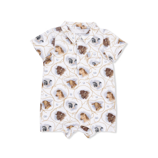 Polo Shortie - Farm Animals Rope Cameos Uni