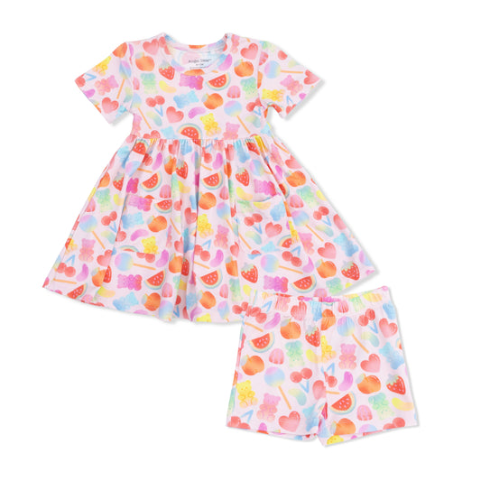 Twirly Dress With Cartwheel Short - Gummy Bears