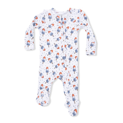 2 Way Zipper Footie - Astro Pop