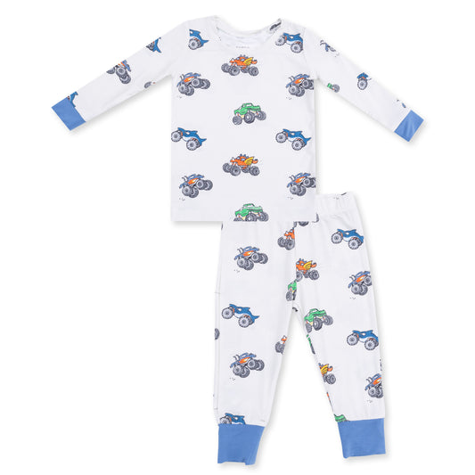 Long Sleeve Loungewear Set - Monster Trucks