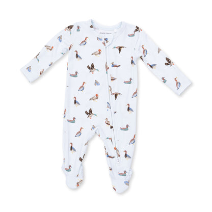 2 Way Zipper Footie - American Ducks
