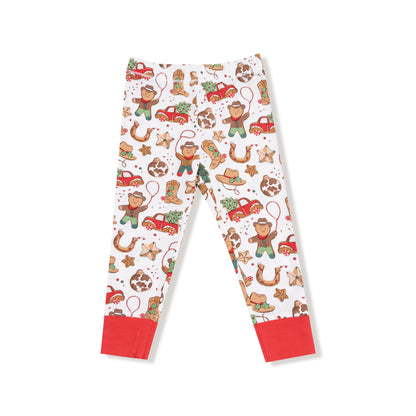 Long Sleeve Loungewear Set - Cowboy Christmas