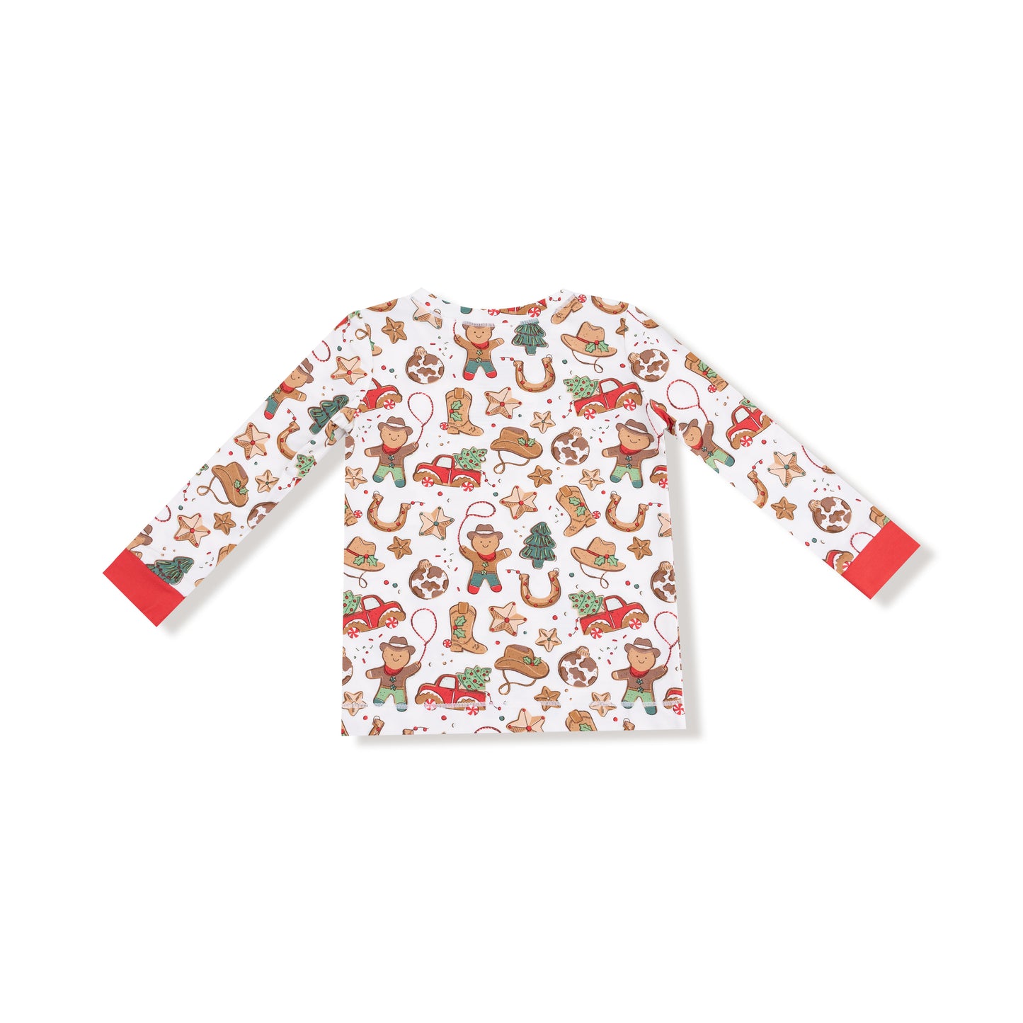 Long Sleeve Loungewear Set - Cowboy Christmas