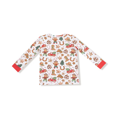 Long Sleeve Loungewear Set - Cowboy Christmas