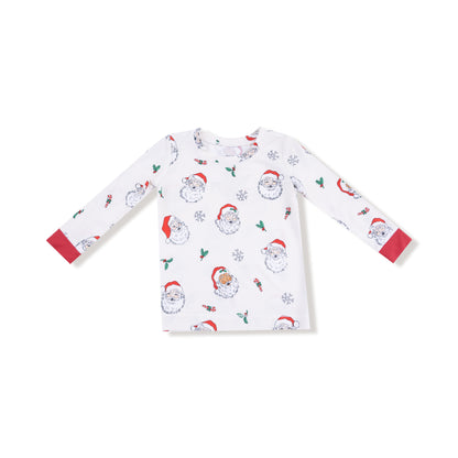 Long Sleeve Loungewear Set - Vintage Santas