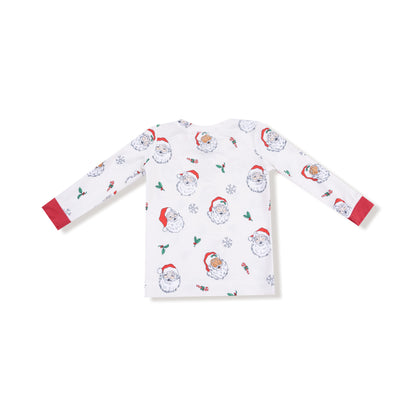 Long Sleeve Loungewear Set - Vintage Santas