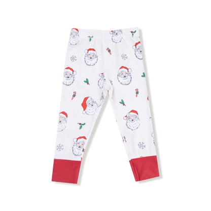 Long Sleeve Loungewear Set - Vintage Santas